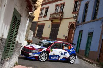 Xevi Pons-Rodrigo Sanjuán (Škoda Fabia R5). Rally Islas Canarias 2019
